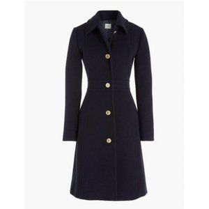 J.Crew Women's Petite Wool Blend Lady Coat Black Size 0P- NWT